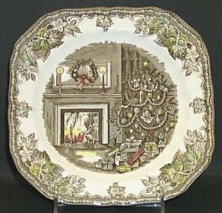 Johnson Brothers Friendly Village, The Christmas Square Salad Plate, Fine China