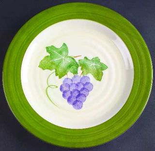 Culinary Arts Grapes Dinner Plate, Fine China Dinnerware   Studio, Fruit Center,