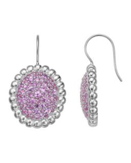 Nuage Pavï¿½ Pink Sapphire Earrings