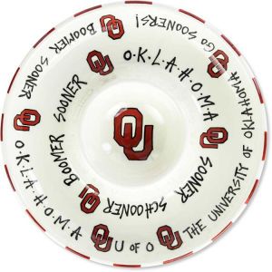 Oklahoma Sooners Chip N Dip Plate