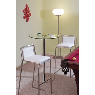 LumiSource Cascade 29.5 Bar Stool in White BS BG CASCADE W