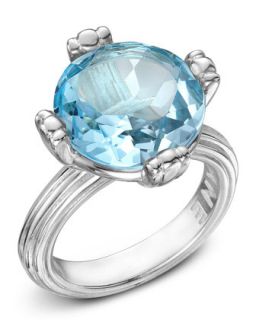 Calypso Blue Topaz Ring, Size 7