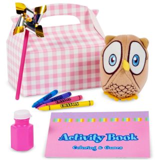 Look Whoos 1 Pink Party Favor Box