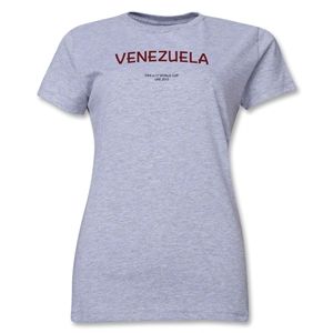 Venezuela 2013 FIFA U 17 World Cup UAE Womens T Shirt (Grey)