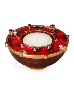 Classic Crystal Detailed Tealight, Red