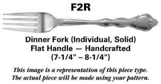 International Silver Allure (Stainless,Lyon) Dinner Fork Solid Individual HC   S