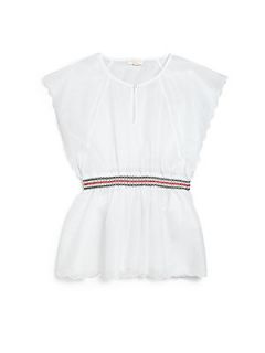 Gucci Girls Signature Stripe Caftan Top   Sugar