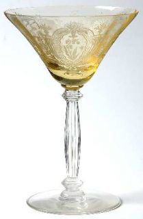 Tiffin Franciscan La Fleure Yellow (Stem #15024) Champagne/Tall Sherbet   Stem #