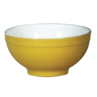 Emile Henry Ceramic Cereal Bowl, 5.5 in Round, Two Tone, Citron Yellow