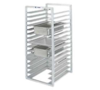 Channel Front Loading Rack w/ 16 Tray Capacity & 3 in Spacing, Aluminum
