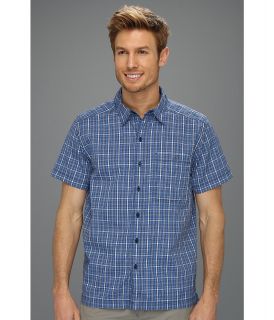 The North Face S/S Hypress Woven Mens Short Sleeve Button Up (Blue)