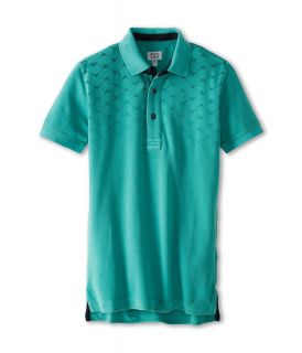 Armani Junior Logo Polo Shirt Boys Short Sleeve Pullover (Green)