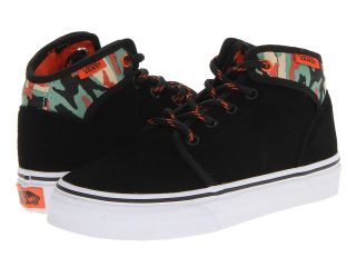 Vans Kids 106 Mid Black/Orange) Boys Shoes (Black)
