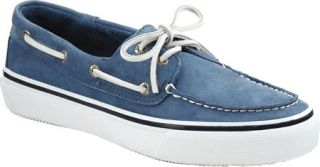 Mens Sperry Top Sider Bahama Washable   Blue Nubuck Lace Up Shoes