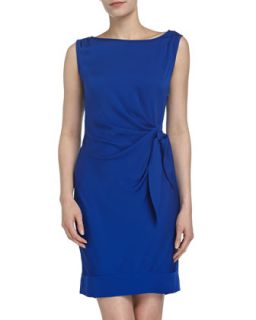New Della Tie Waist Dress, Vivid Blue