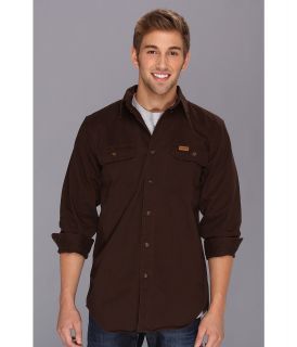 Carhartt Sandstone Oakman Work Shirt   Tall Mens Long Sleeve Button Up (Brown)
