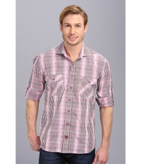 Stacy Adams Gingham Long Sleeve Check Shirt Mens Long Sleeve Button Up (Pink)