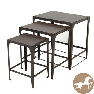 Christopher Knight Home Plano Weathered Wood Tables (set Of 3)