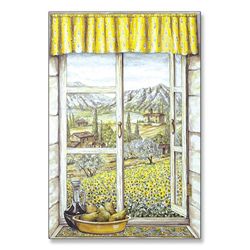Provence With Pears Window Scene