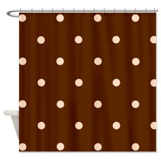  Dotty Brown Shower Curtain  Use code FREECART at Checkout