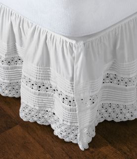Heirloom Crocheted Bed Skirt, 15 Drop