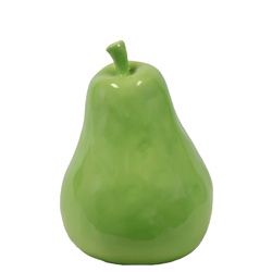 Small Ceramic Green Pear (10 inches high x 7 inches in diameter. CeramicSize 10 inches high x 7 inches in diameter.)