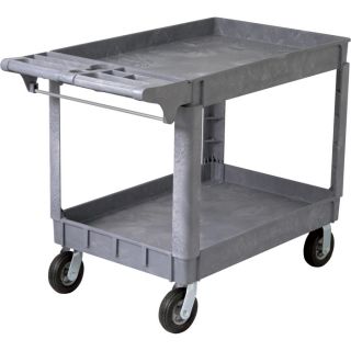  2 Shelf Plastic Service Cart, Model SC 9502P6