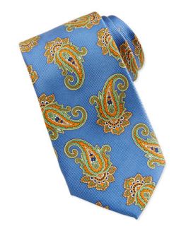 Paisley Pattern Silk Tie, Royal