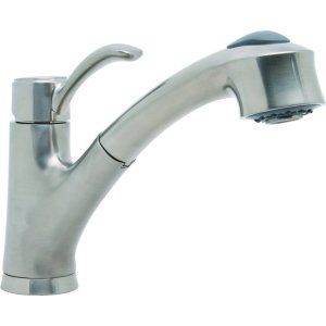 Premier Faucets 284455 Sanibel Lead Free Single Handle Pull Out Kitchen Faucet