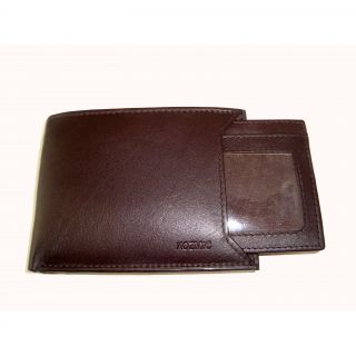 Kozmic Handcrafted Brown Leather Bifold Wallet