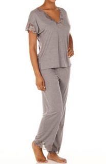 Natori Sleepwear M76084 Zen Floral 28 Short Sleeve PJ Set