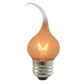 Bulbrite 7.5W Silicone Dipped Flicker Flame Incandescent Light Bulb   24 pk.