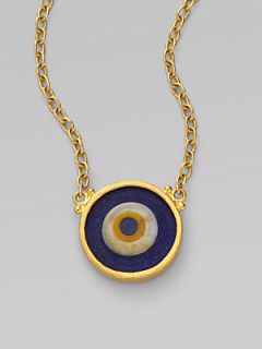 GURHAN 24K Yellow Gold Evil Eye Pendant Necklace   Gold