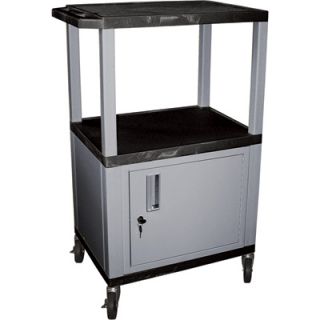 Wilson Tuffy Utility Cart with Locking Cabinet   300 Lb. Capacity, 42in.H,