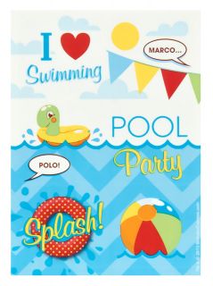 Splashin Pool Party Sticker Sheets