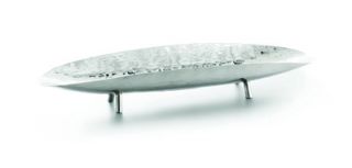 Tablecraft Oblong Remington Serving Bowl, 16.25 L x 4 W x 2.5 in H, Stainless Steel