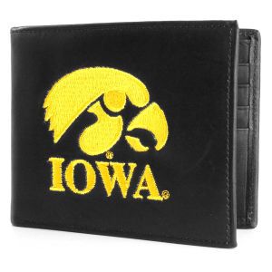 Iowa Hawkeyes Rico Industries Black Bifold Wallet