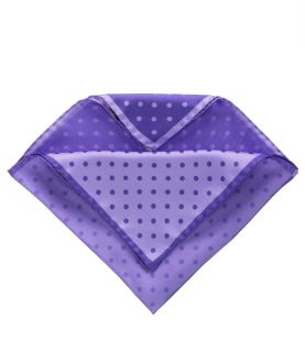 Four Color Dot Solid Pocket Square  Purple JoS. A. Bank