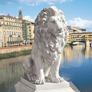 Design Toscano Lion of Florence Sentinel Statue Multicolor   KY71134