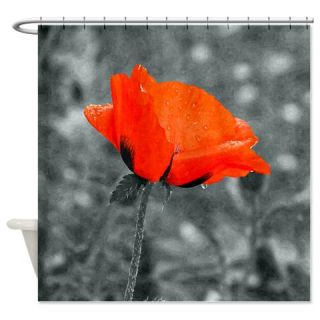  Red Poppy Shower Curtain  Use code FREECART at Checkout