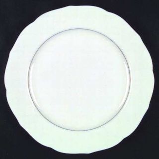 Mikasa Silver Moon Dinner Plate, Fine China Dinnerware   Bone, Scalloped, Platin
