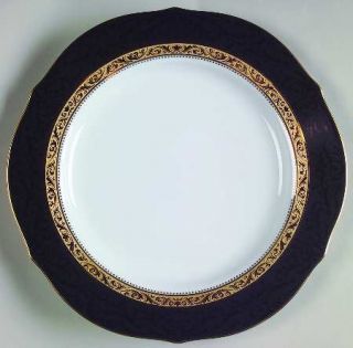 Noritake Regent Gold Accent Luncheon Plate, Fine China Dinnerware   Contemporary