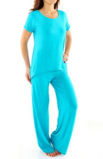 Josie by Natori Sleepwear V96001 Femme Short Sleeve Pajama Set