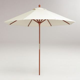 9 Brown Umbrella Frame and Pole   World Market