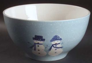 Home Winter Frost 10 Large Salad Serving Bowl, Fine China Dinnerware   Snow Sce