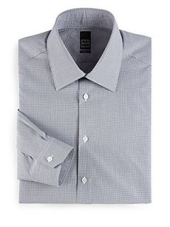 Ike Behar Crosby Printed Dress Shirt   Grey