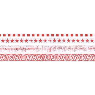 Idea ology Tissue Tape 4 Styles/10 Yards Each  Merriment Red