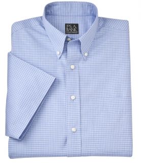 Traveler S/S Buttondown Patterned Poplin Sportshirt JoS. A. Bank