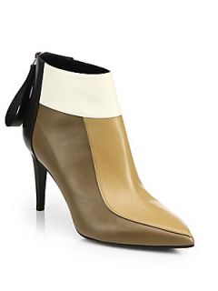 Pierre Hardy Colorblock Leather Ankle Boots    Camel