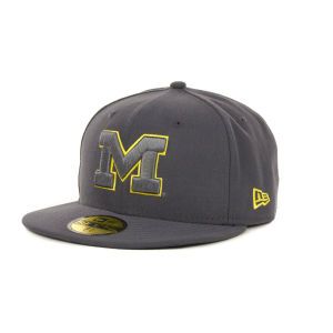 Michigan Wolverines New Era NCAA Gray Pop 59FIFTY Cap